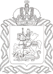 Moscow oblast, large coat of arms (2006, black/white)