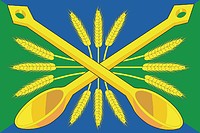 Baklushi (Novosibirsk oblast), flag - vector image