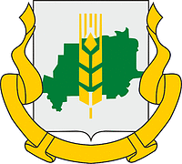 Maryanovka rayon (Omsk oblast), coat of arms (2006) - vector image