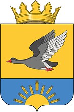 Vector clipart: Okoneshnikovo rayon (Omsk oblast), coat of arms