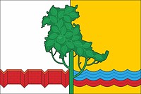 Omsk rayon (Omsk oblast), flag (2020) - vector image