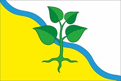 Vector clipart: Rostovka (Omsk oblast), flag