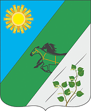 Vector clipart: Tavricheskoe rayon (Omsk oblast), coat of arms (2013)