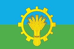 Vector clipart: Tavricheskoe (Omsk oblast), flag