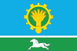 Vector clipart: Tavricheskoe rayon (Omsk oblast), flag