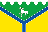 Ust-Ishim rayon (Omsk oblast), flag - vector image