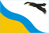 Belyaevka rayon (Orenburg oblast), flag - vector image