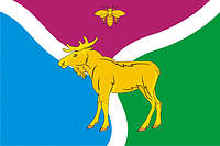 Severnoe rayon (Orenburg oblast), flag - vector image