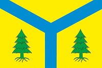 Tyulkino (Perm krai), flag - vector image