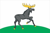 Vector clipart: Cherdyn (Perm krai), flag