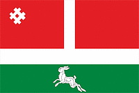 Kochyovo rayon (Perm krai), flag - vector image