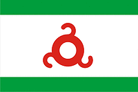 Ingushetia (Ingushia), flag - vector image