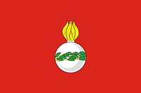 Чапаевск (Самарская область), флаг - векторное изображение