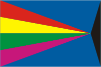 Chelno-Vershinsky rayon (Samara oblast), flag - vector image