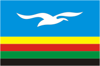 Okha (Sakhalin oblast), flag - vector image