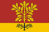 Gorkovka (Tyumen oblast), flag - vector image
