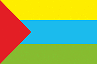 Aromashevo rayon (Tyumen oblast), flag (2003)