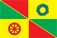 Severnoe Izmailovo (Moscow), flag (2004) - vector image