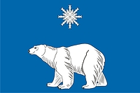 North Medvedkovo (Moscow), proposed flag (2004, with snowflake star) - vector image
