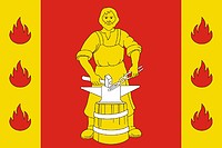 Metallostroi (St. Petersburg), flag - vector image