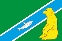 Andra (Khantia-Mansia), flag - vector image