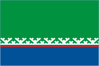 Векторный клипарт: Ханты-Мансийский район (ХМАО-Югра), флаг