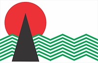 Нефтеюганский район (ХМАО - Югра), флаг - векторное изображение