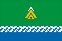 Nizhnevartovsk rayon (Khanty-Mansia (Yugra)), flag - vector image