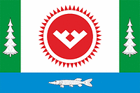 Oktyabrskoe (Khantia-Mansia), flag - vector image