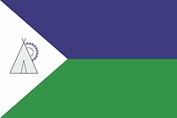 Russkinskaya (Khantia-Mansia), flag - vector image