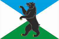 Shapsha (Khantia-Mansia), flag - vector image