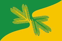 Vector clipart: Taezhnyi (Khantia-Mansia - Yugra), flag