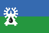 Урай (ХМАО - Югра), флаг - векторное изображение