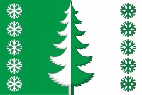 Векторный клипарт: Выкатной (ХМАО-Югра), флаг (#2)