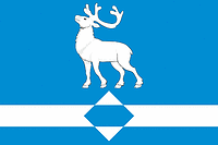 Longyugan (Yamal Nenetsia), flag - vector image