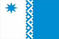 Pravokhettinsky (Yamal Nenetsia), flag - vector image
