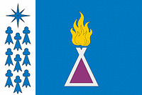 Urengoi (Yamal Nenetsia), flag - vector image