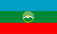 Karachay-Cherkessia, flag - vector image