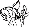 Vector clipart: spider tattoo