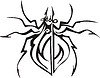 Vector clipart: spider tattoo