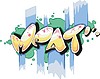 Vector clipart: meat (graffiti)