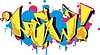 Vector clipart: new (graffiti)