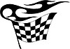 Vector clipart: race flag