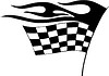 Vector clipart: race flag