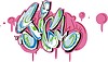 Vector clipart: sick (graffiti)