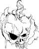 Vector clipart: skull tattoo