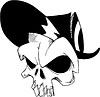 Vector clipart: skull tattoo