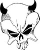 Vector clipart: skull tattoo