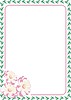 Vector clipart: flower ornamental frame