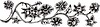 Vector clipart: ornamental flower border line